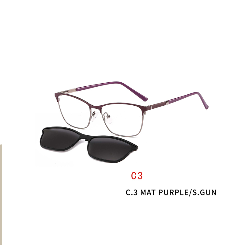 2 In 1 2020 Magnet Sunglasses Male Brand Design Removable Lens Rectangle Clip on Myopia Sun Glasses Driving