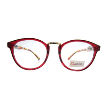 Cheap PC Material Simple Frame with Flower Temples Blue Light Blocking Reading Glasses