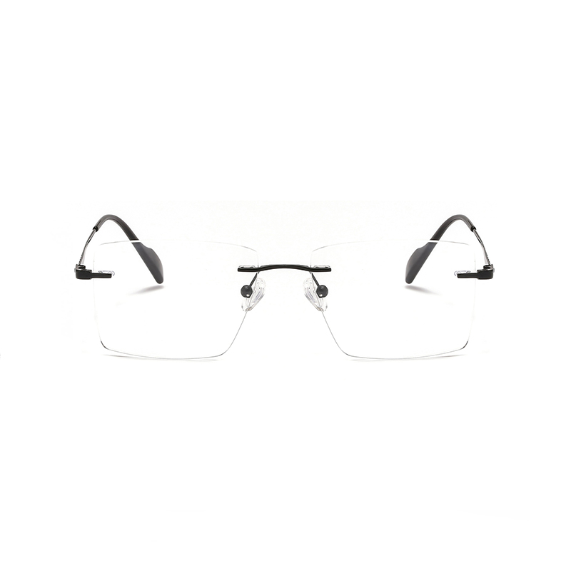2 In 1 Optical Frame Rimless Magnet Clip on Sunglasses Men Driving Detachable Lens Style Sun Glasses