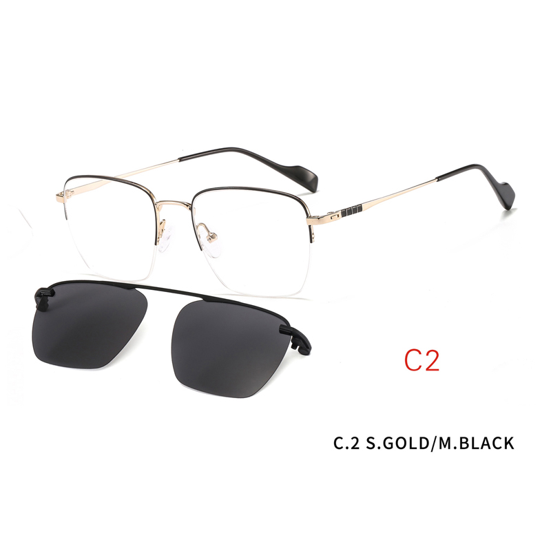 2 In1 Clip On Sunglasses Men Women Polarized Clip On Glasses Magnetic Sunglasses Optical Prescription Eyewear Frames Eyeglass