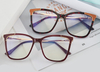 Women TR90 Fashion Computer Eyeglasses Plastic Titanium Cat Eye Anti Blue Light Optical Glasses Frames