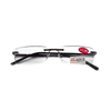 Rimless metal slim reading glasses for men 