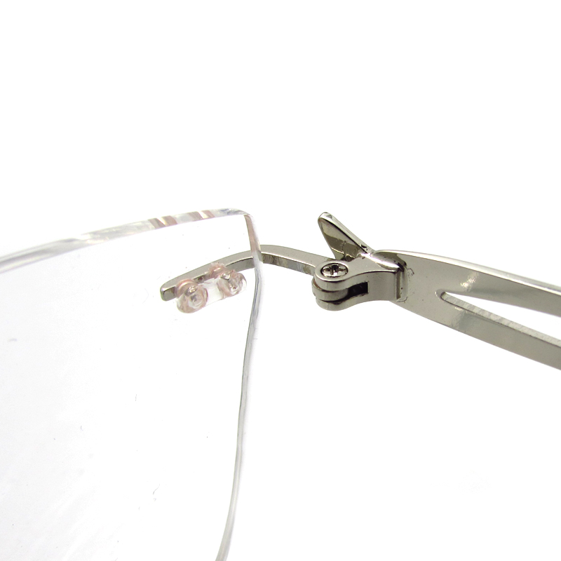 Unisex rimless metal eyewear for reading 