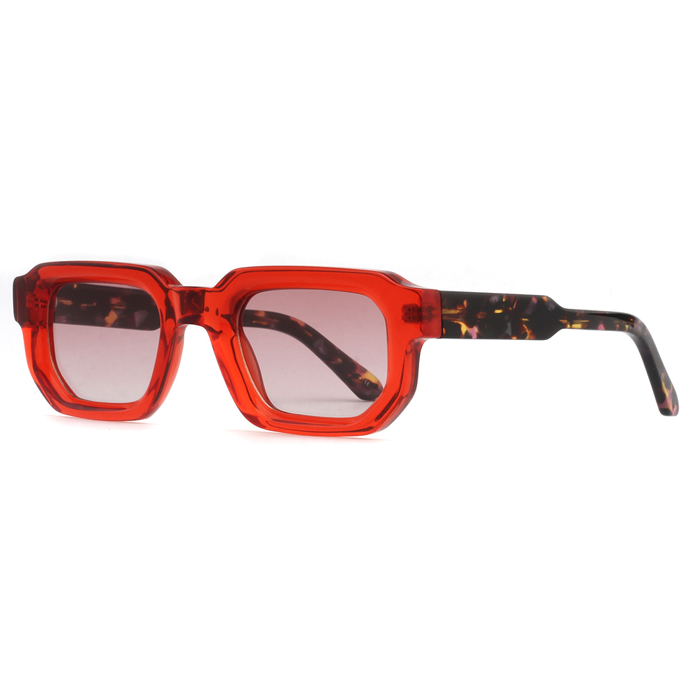 High Quality Acetate Sunglass Square Polarized Sunglasses