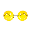 China New Design Round Retro Sunglasses Anti-UV Smiley Face Fashion Sunglass Outdoor Leisure Anti-Glare Metal Sunglasses