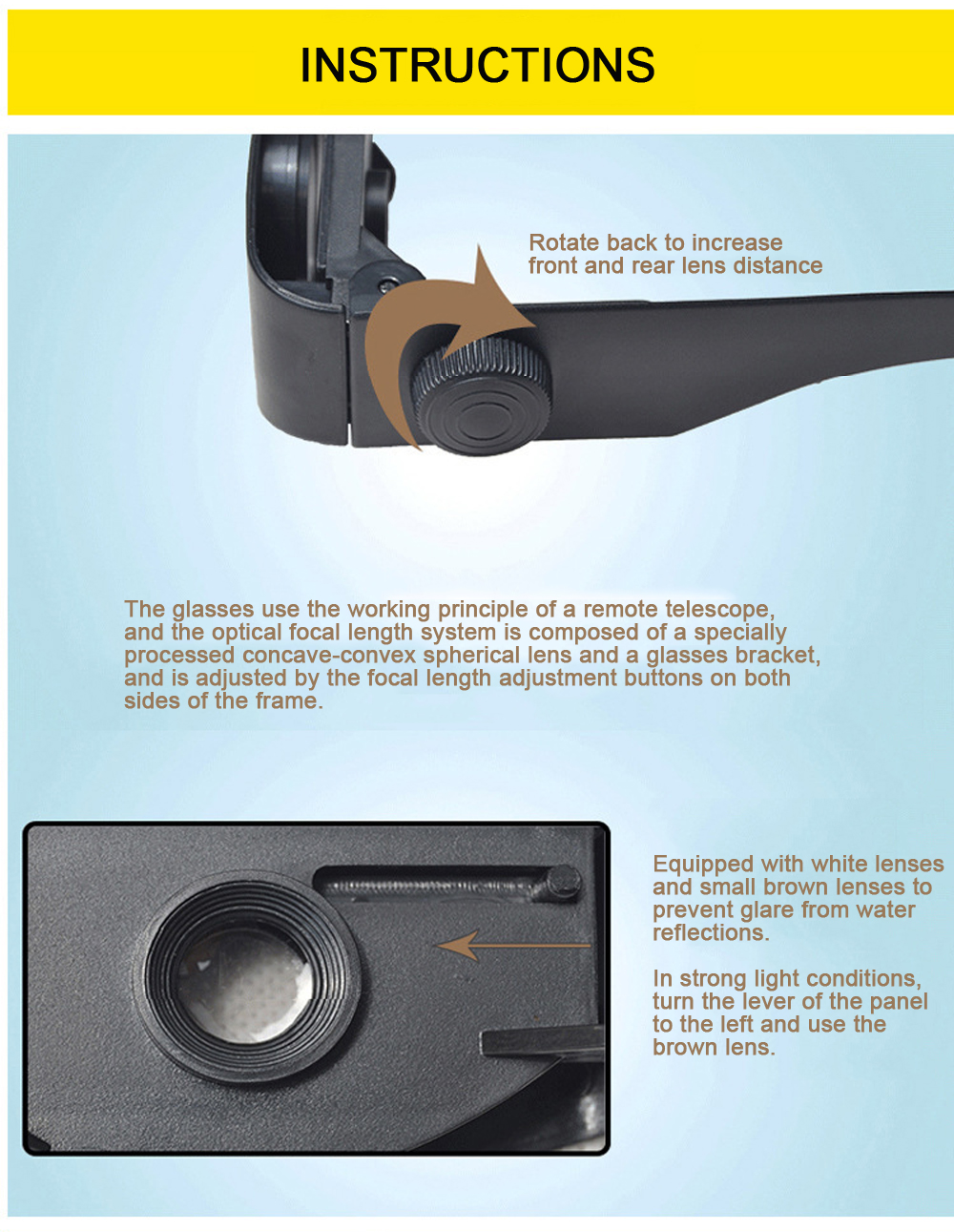 Fishing Telescope Glasses