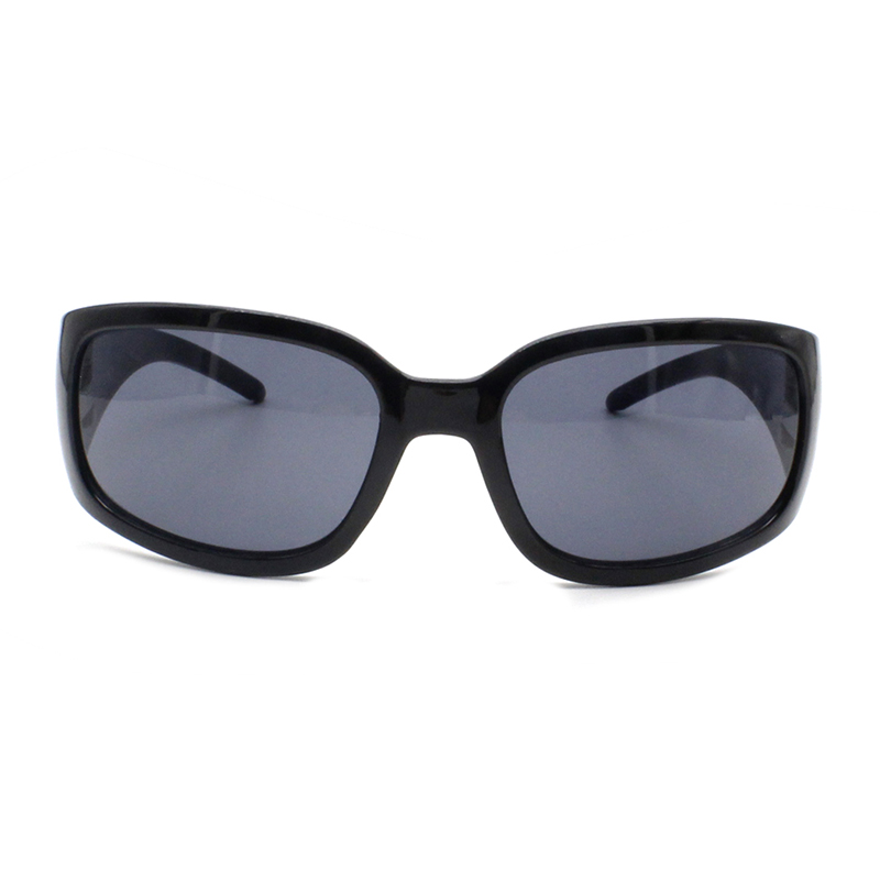 Customized Unisex RPCTG Recycled Big Frame Men Women Black Polarized Sunglasses