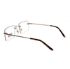Gold Frames Rectangular Optical Eyeglass Rimless Glasses Frames Men