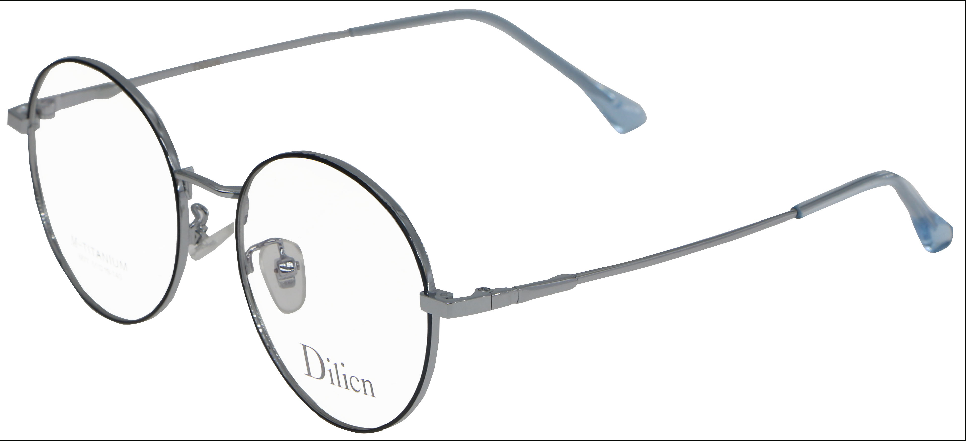 DILICN 2023 trendy new round frame titanium optical frames