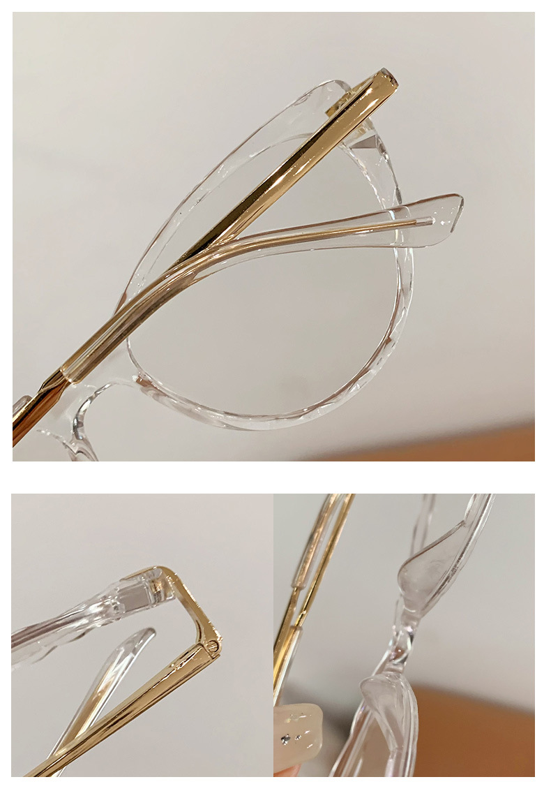 Cat Eye Glasses Fashion Custom Logo Photochromic Glasses Blue Light Blocking Glasses