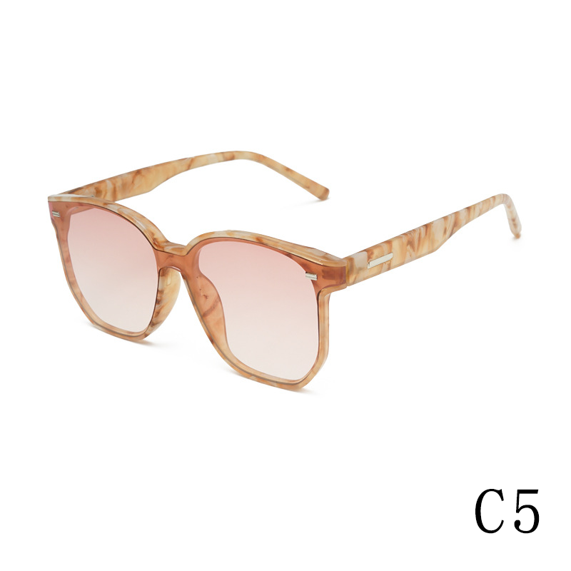 2024 new square frame UV protection rivet TR90+PC men's and women's sunglasses