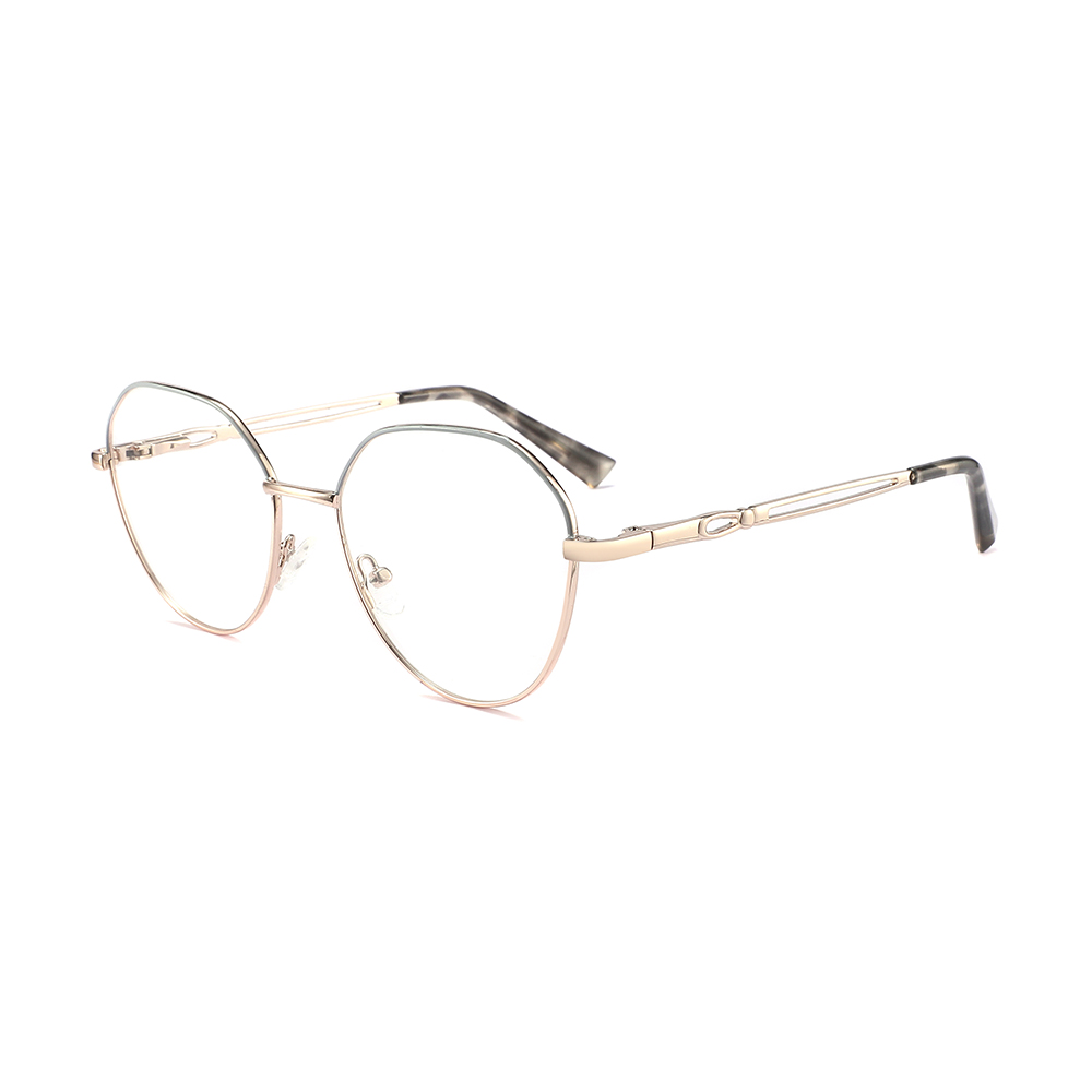 Designer Cat Eye Eyeglasses Metal Optical Frames Spectacle Trendy Eyewear
