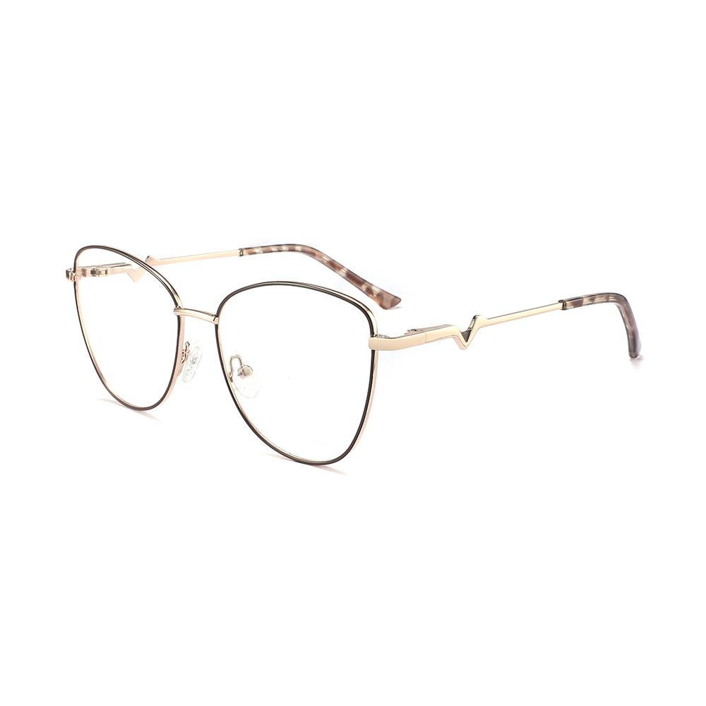 Cat Eye Glasses Metal Optical Frame Unisex Spectacles Frames for Men Women 2024