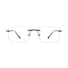 Classic women's metal frames rimless Eyeglasses glasses for men women