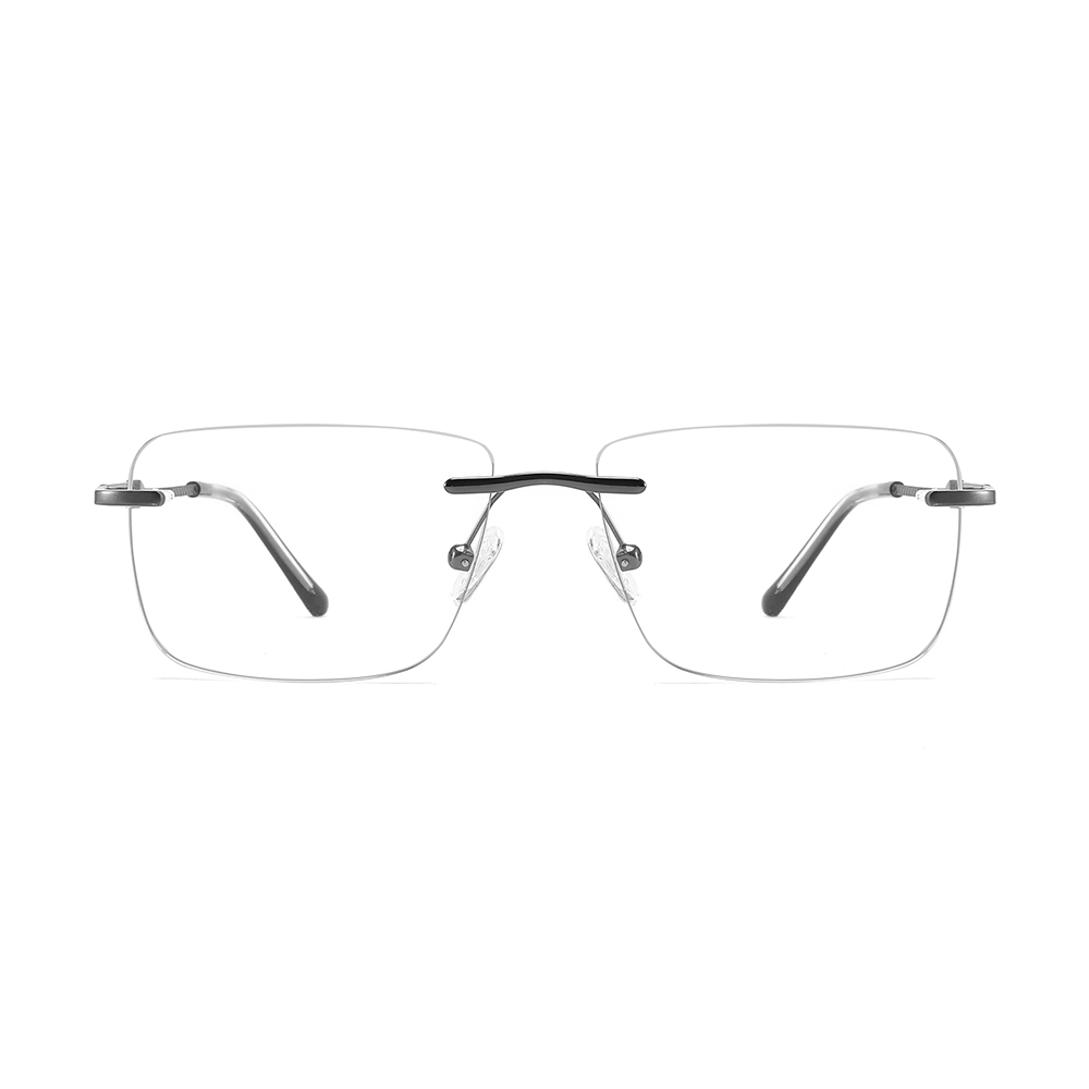 Classic women's metal frames rimless Eyeglasses glasses for men women