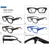 DILICN New Premium Acetate Optical Frame Thick Frame Rivet Style Rectangular