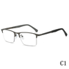 Anti-blue multi-focus color-changing male HD reading mirror photochromic color-changing metal reading glasses for men