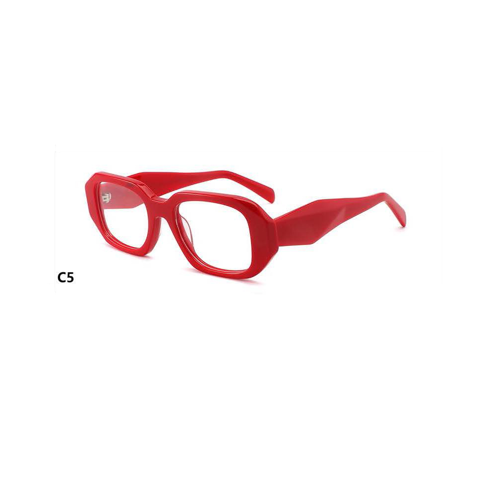 DILICN new acetate fiber three-dimensional bevel optical frame thick frame high quality hinge