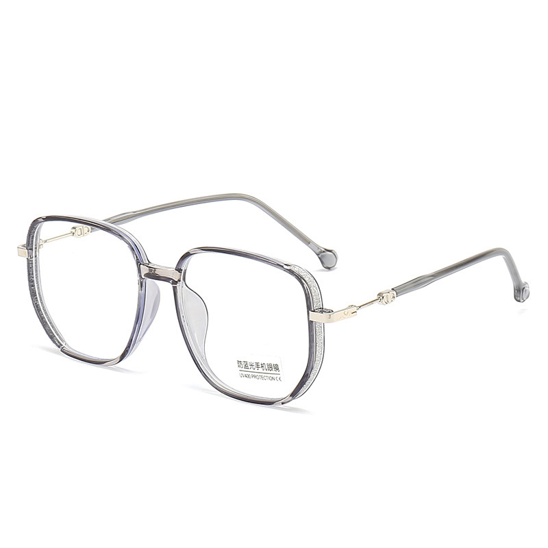 DILICN new simple reading glasses stars high-grade gray frames personality-filled stars versatile anti-blue light Internet celebrity glasses of the same style