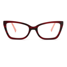 DILICN new acetate optical frame August colorful ladies cat-eye frame 360 ​​multi-hinge rotation design, hot new design