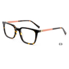 DILICN new acetate optical frame August colorful ladies rectangle frame 360 ​​multi-hinge rotation design, hot new design