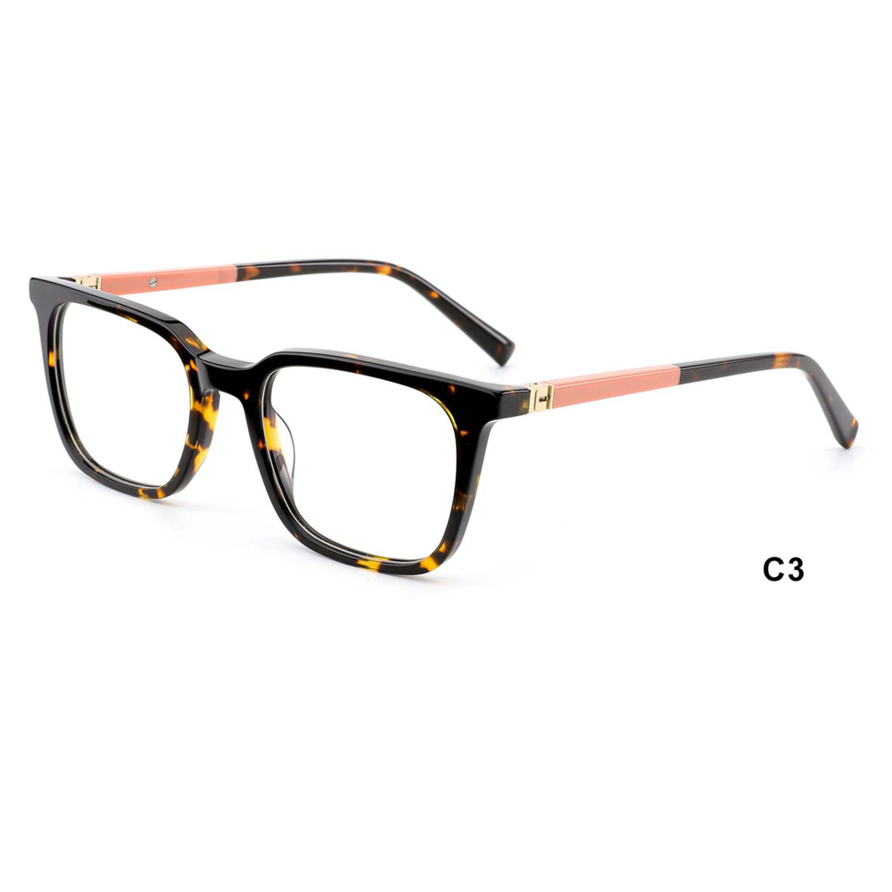 DILICN new acetate optical frame August colorful ladies rectangle frame 360 ​​multi-hinge rotation design, hot new design