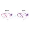 Flexible Children Eyeglasses Glasses Kids Photochromic Frames with Strips