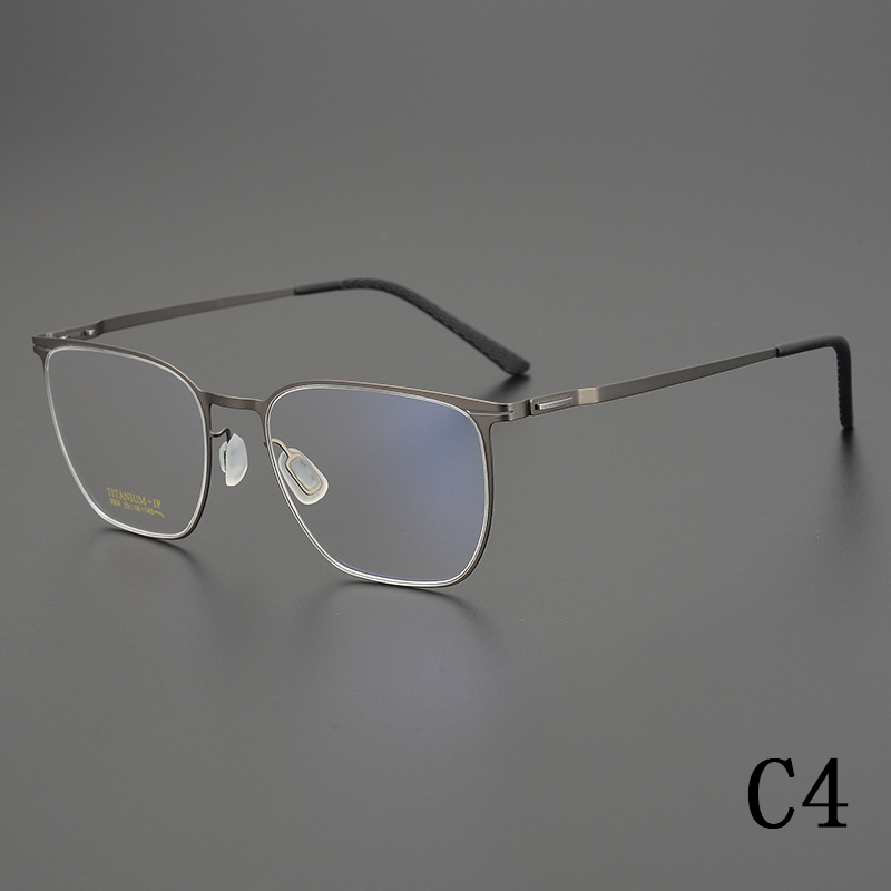 2024 new business retro pure titanium full frame ultra light men's optical frame