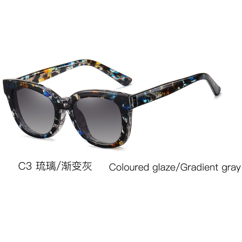DILICN New 2023 Magnetic Clip Optical Frame, Polarized Lenses, Anti-Blue Light Glasses Fashion Glasses TR Materiale 82041