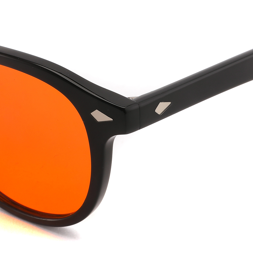 Blue Light Blocking computer Glasses UV filter Amber orange tinted Anti Blue Light Acetate Optical Glasses For man women