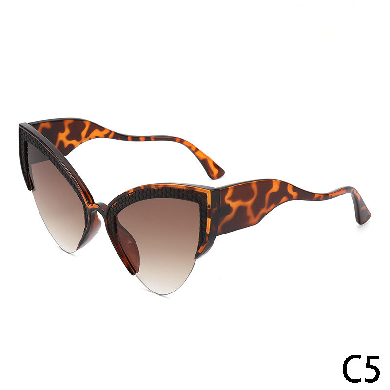 DILICN Trend 2024 Cat eye frames uv400 luxury sunglasses women fashion wavy legs butterfly frame sun glasses men irregular shades