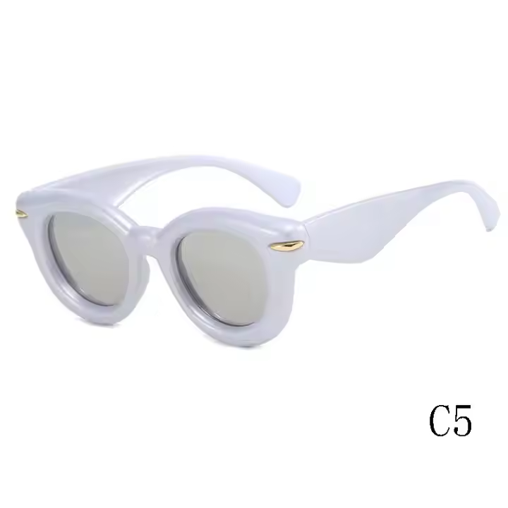 DILICN 2024 Stylish Fashion Sunglasses Men Women Cat Eye Sunglasses Bubble Dramatic Party Club
