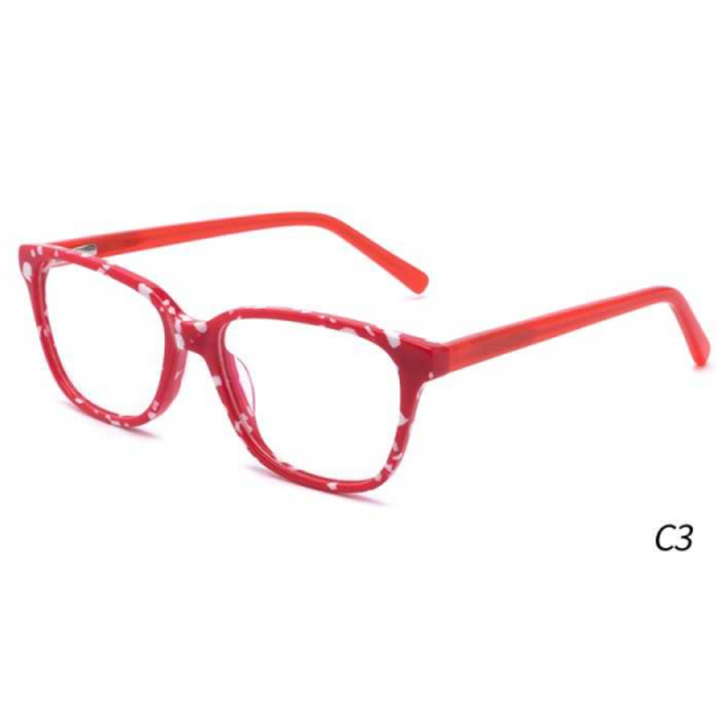 DILICN new Kids acetate fiber optical frame Cat eye style color Interchangeable sun lenses FG1091 fashion style