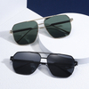 Unisex Sunglasses Competitive Price Double Bridge Metal Polarized Sunglasses Men