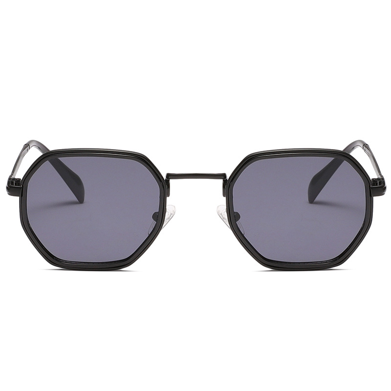man classic luxury sunglasses high quality metal polygon sunglasses metal vintage frame for women