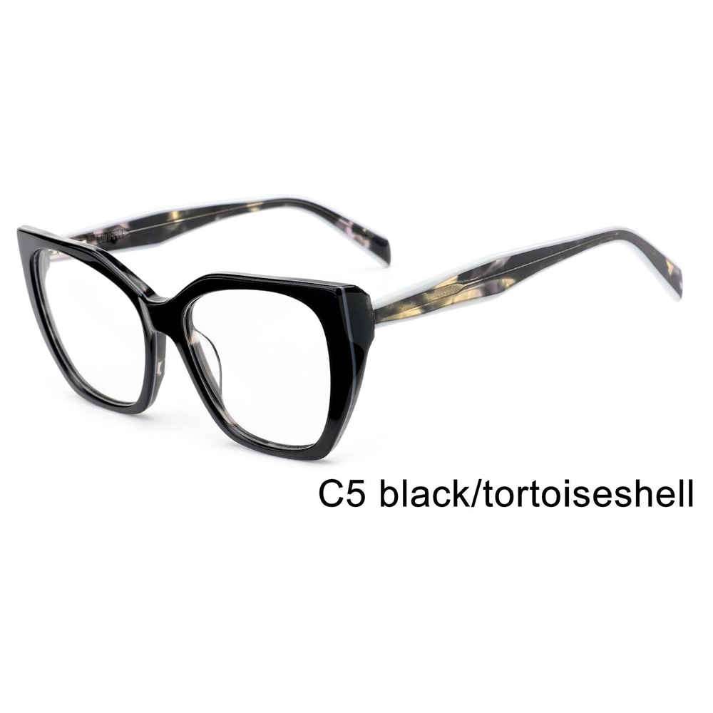 DILICN 2024 new acetate optical frames irregular frames large size women's fashion wholesale glasses