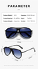 2024 Men's Metal Pilot Sunglasses Vintage Double Beam Pilot Sunglasses Top quality metal shades UV Lens Fashion Sunglasses