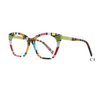 DILICN new large frame unisex acetate optical frame fashionable hot selling colorful glasses