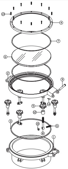 sanitary manhole cover