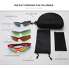 Sports Sunglasses Photochromic Lens UV400 Protection with 5 Lenses for Cycling Fishing Driving