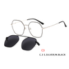 Vintage Magnetic Sunglasses Clip on for Men Women Metal Frame