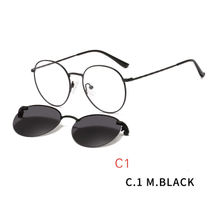 2 In1 Eye Glasses With Magnetic Clip On Sunglasses