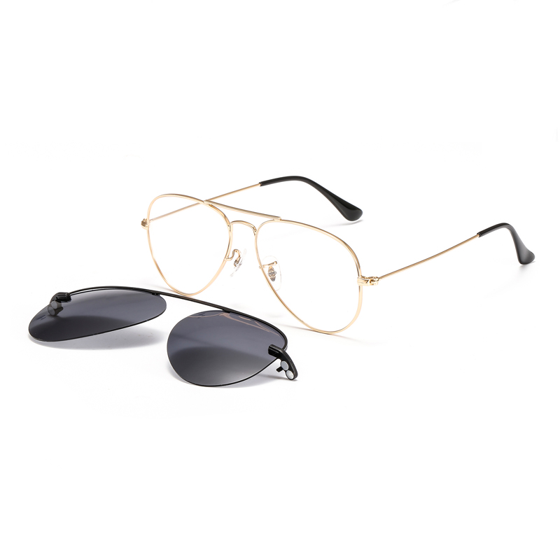 Magnetic Sunglasses Clip on for Men & Women UV400 Lens Clear Eyeglasses