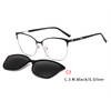 2 In 1 Magnet Clip On Sunglasses Men Metal Shades Sun Glasses Optical Myopia Eyeglasses Frame