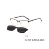 2 In 1 2020 Magnet Sunglasses Male Brand Design Removable Lens Rectangle Clip on Myopia Sun Glasses Driving