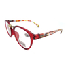 Cheap PC Material Simple Frame with Flower Temples Blue Light Blocking Reading Glasses