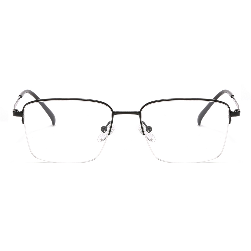 2 In1 Magnet Clip On Sun Glasses For Men UV400 Square Magnet Clip On Sunglasses Men Myopia Half frame Optical Prescription Eyeglasses