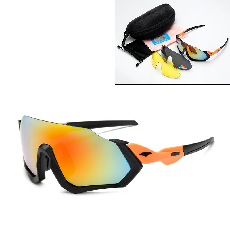 9317N polarized night vision cheap men women cycling sports suit 3 lens sunglasses wholesale Outdoor mountaineering ski glasses 