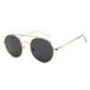 New Trend Sun Glasses Retro Double Beam Eyeglasses Metal Round Frame Sunglasses