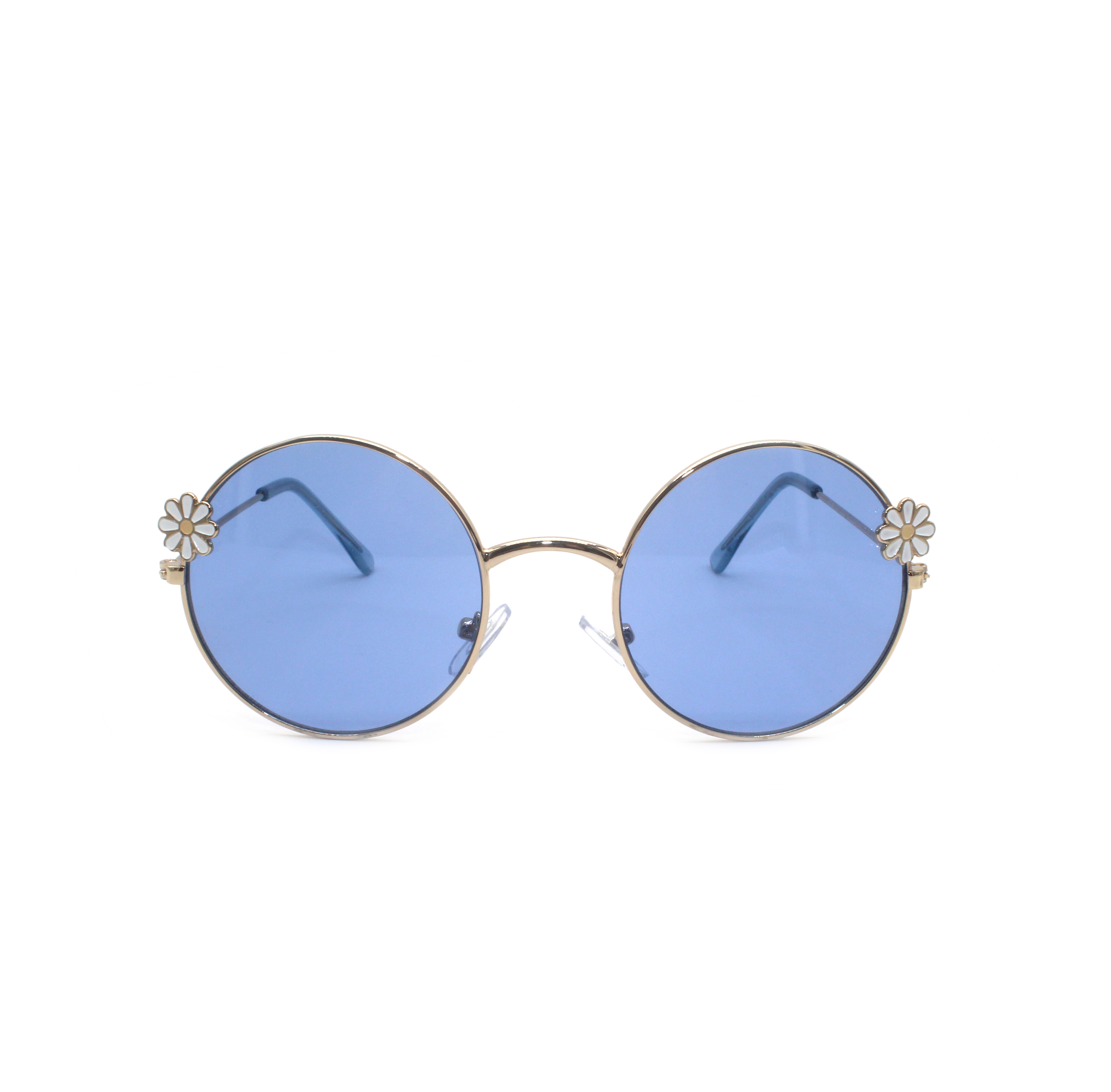 2022 New Fashion Sunglasses Retro Round Frame Kids Girl Boy Metal Sun Glasses Eyewear